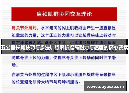 五公里长跑技巧与步法训练解析提高耐力与速度的核心要素